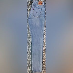 Levi’s 711 Skinny Distressed Jeans